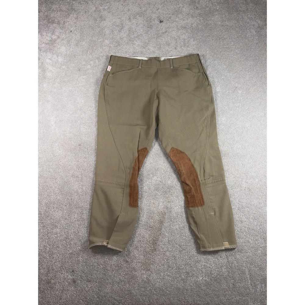 Tailored Sportsman Womens Trophy Hunter Side Zip Breeches Riding Pants Size 32